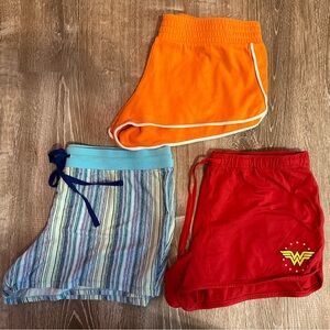 Three pairs sleep shorts size L, Junior Size